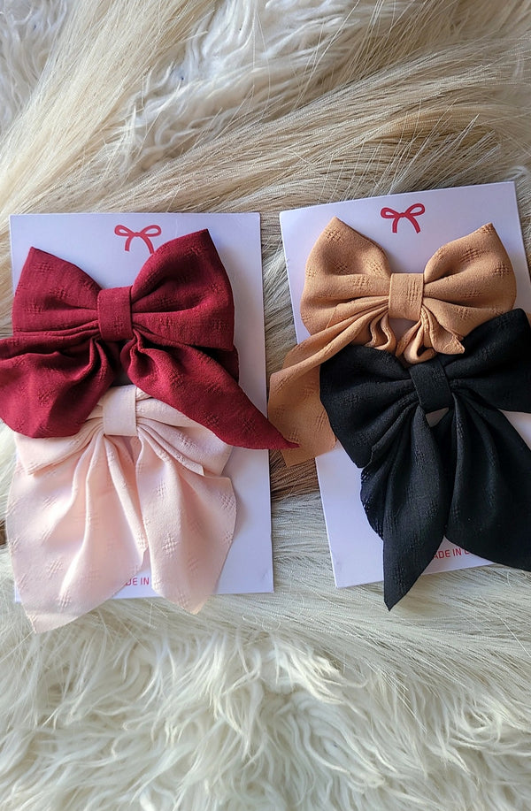 Olivia Bow clip 2pcs