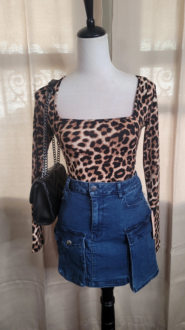 Cassie cheetah bodysuit