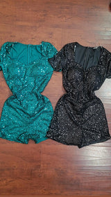 Anahi sequin romper