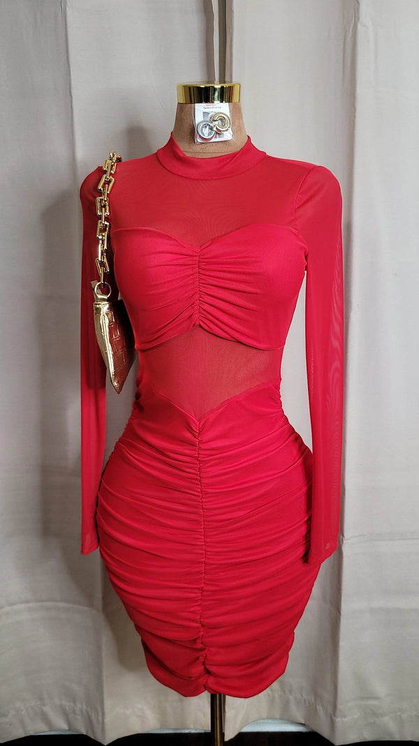 Valentino mesh midi (Red color)