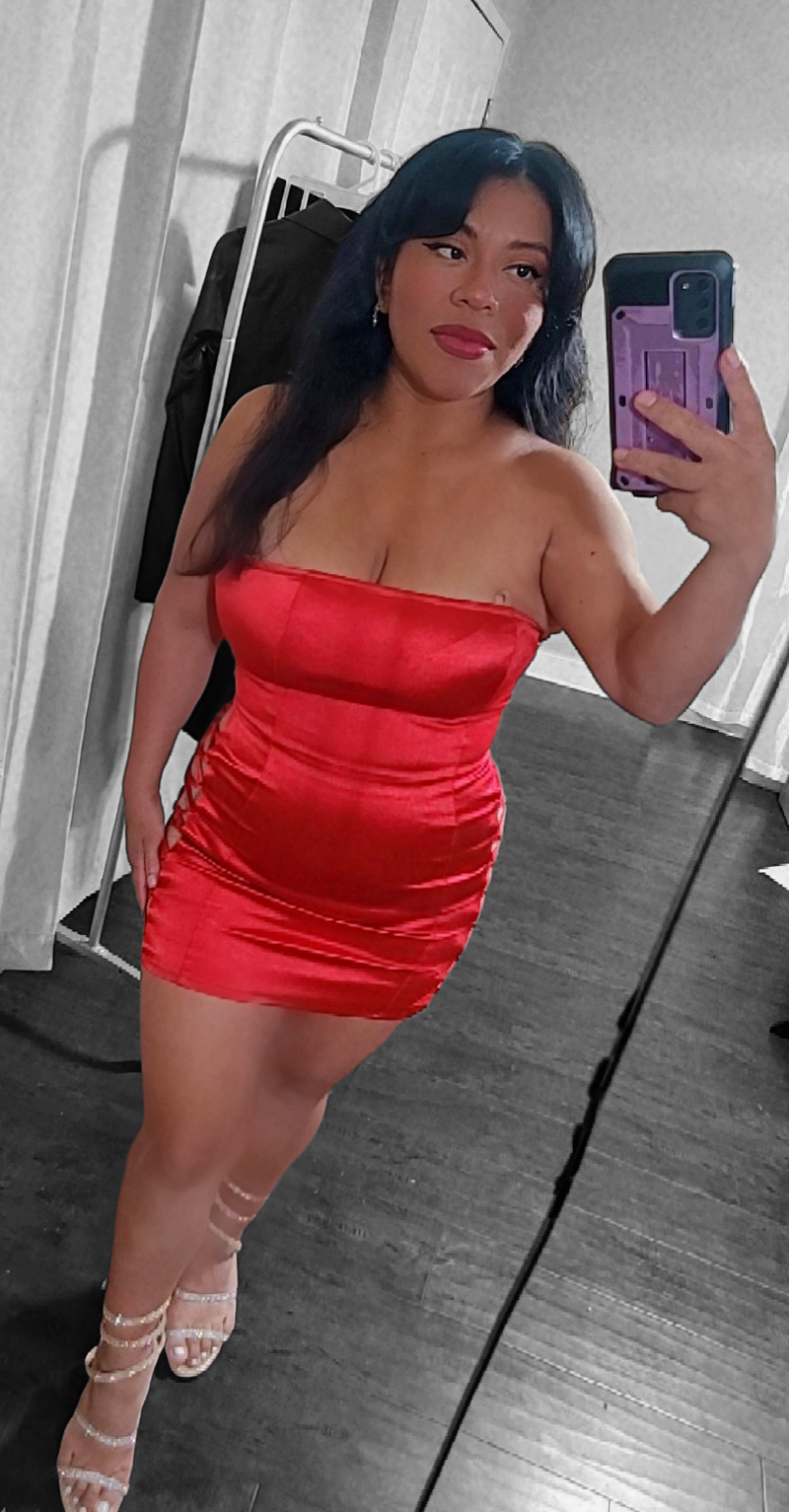 Nikita satin mini dress